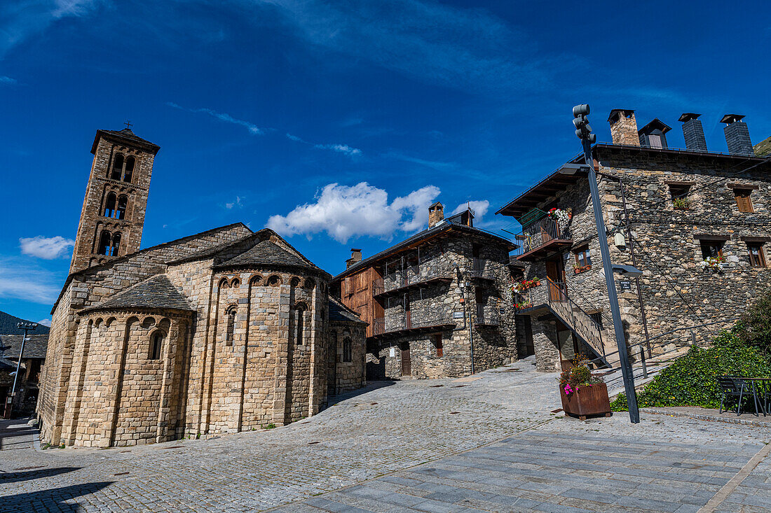 Romanische Kirche Santa Maria de Taull, UNESCO-Welterbe, Vall de Boi, Katalonien, Spanien, Europa