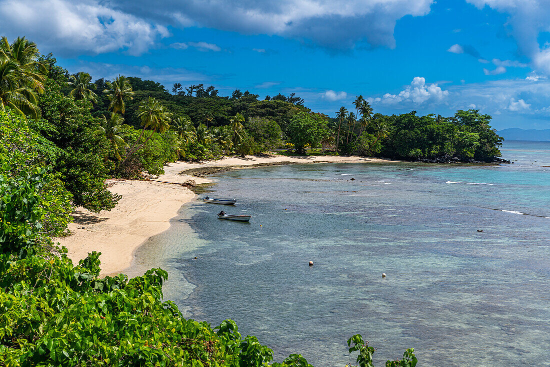 White sand beach, Taveuni, Fiji, South Pacific, Pacific