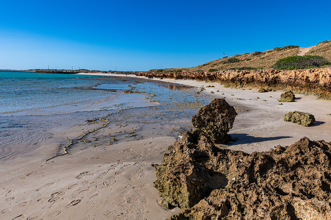Strand an der Coral Bay, Ningaloo Reef, UNESCO Weltkulturerbe, Westaustralien, Australien, Pazifik