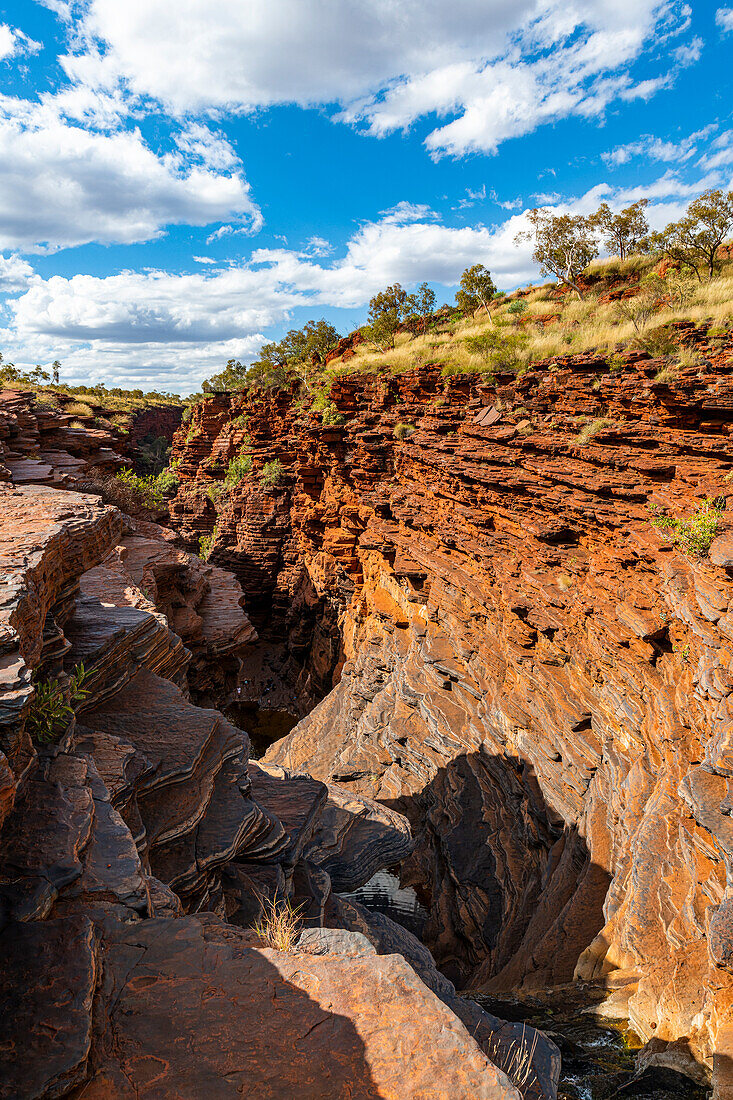 Joffre-Schlucht, Karijini-Nationalpark, Westaustralien, Australien, Pazifik