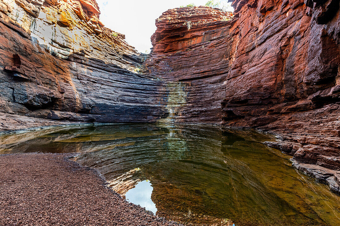 Boden der Joffre-Schlucht, Karijini-Nationalpark, Westaustralien, Australien, Pazifik