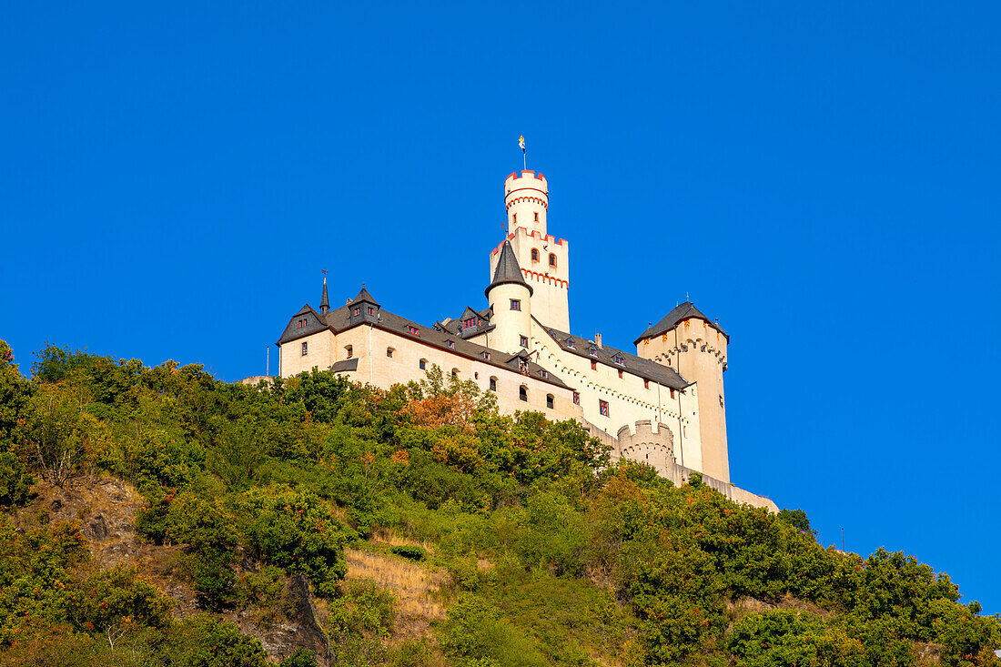 Marksburg, Burg, Oberes Mittelrheintal, UNESCO-Welterbe, Rheinland-Pfalz, Deutschland, Europa