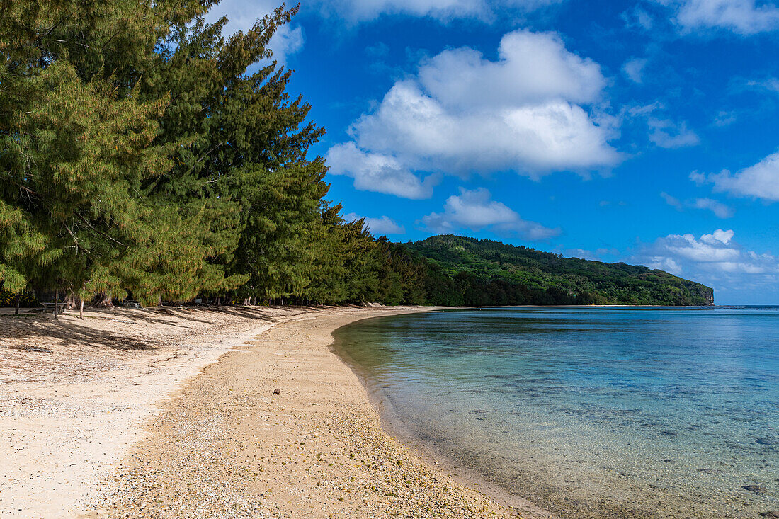 Coral beach in Avera, Rurutu, Austral islands, French Polynesia, South Pacific, Pacific