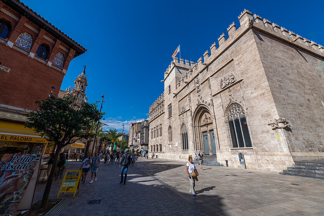 Lonja de la Seda-Palast, UNESCO-Welterbe, Valencia, Spanien, Europa