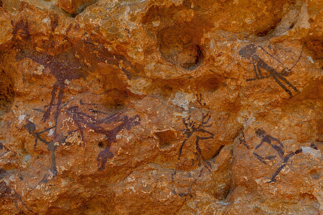 Rock art of the Iberian Mediterranean Basin, UNESCO World Heritage Site, Ulldecona, Catalonia, Spain, Europe