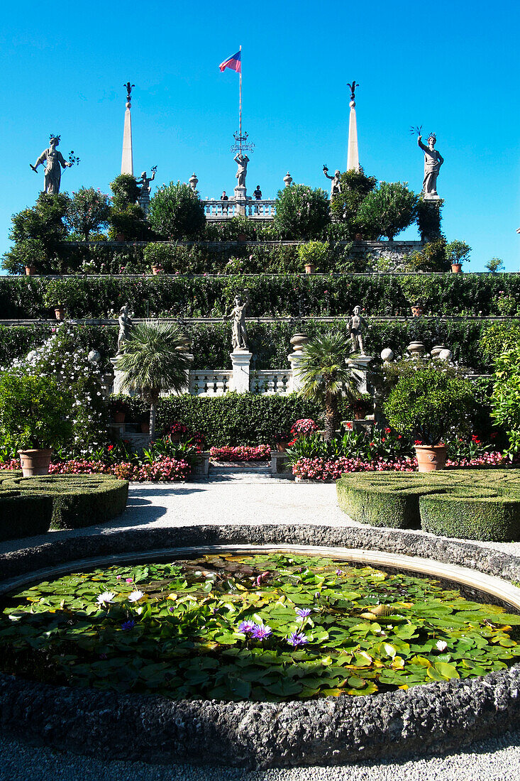In the Borromeo's Garden, Isola Bella, Borromean Islands, Lago Maggiore, Piedmont, Italian Lakes, Italy, Europe