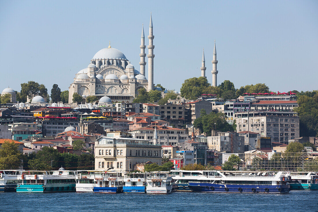 Suleymaniye Mosque, dating from 1550, UNESCO World Heritage Site, Istanbul, Turkey, Europe