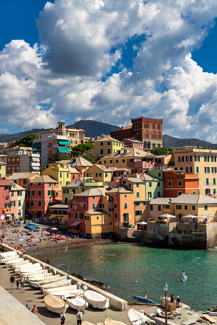 Das typische Boccadasse-Viertel, Genua, Ligurien, Italien, Europa