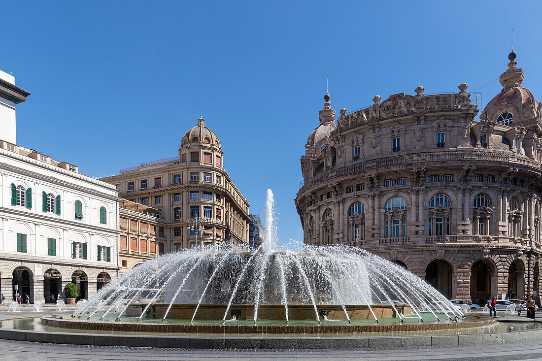 Piazza de Ferrari, Genoa, Liguria, Italy, Europe