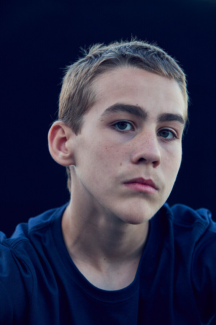 Portrait of teenage boy