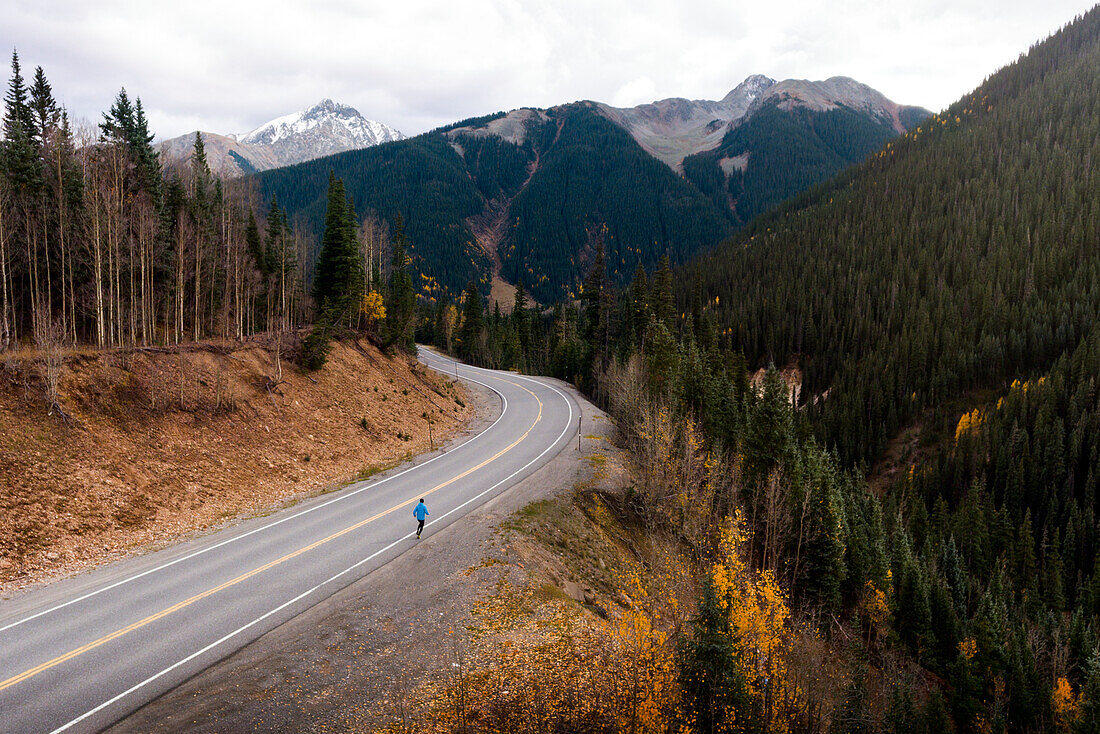 Country road in mountainous landscape