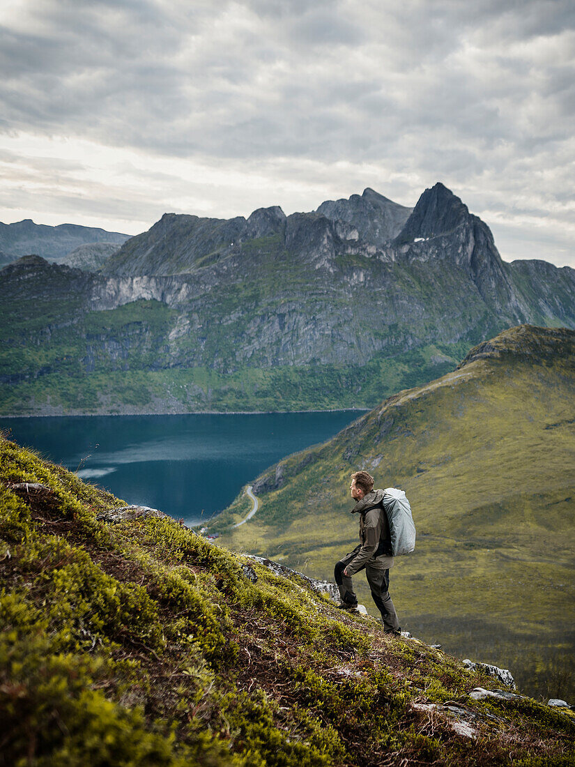 Man hiking