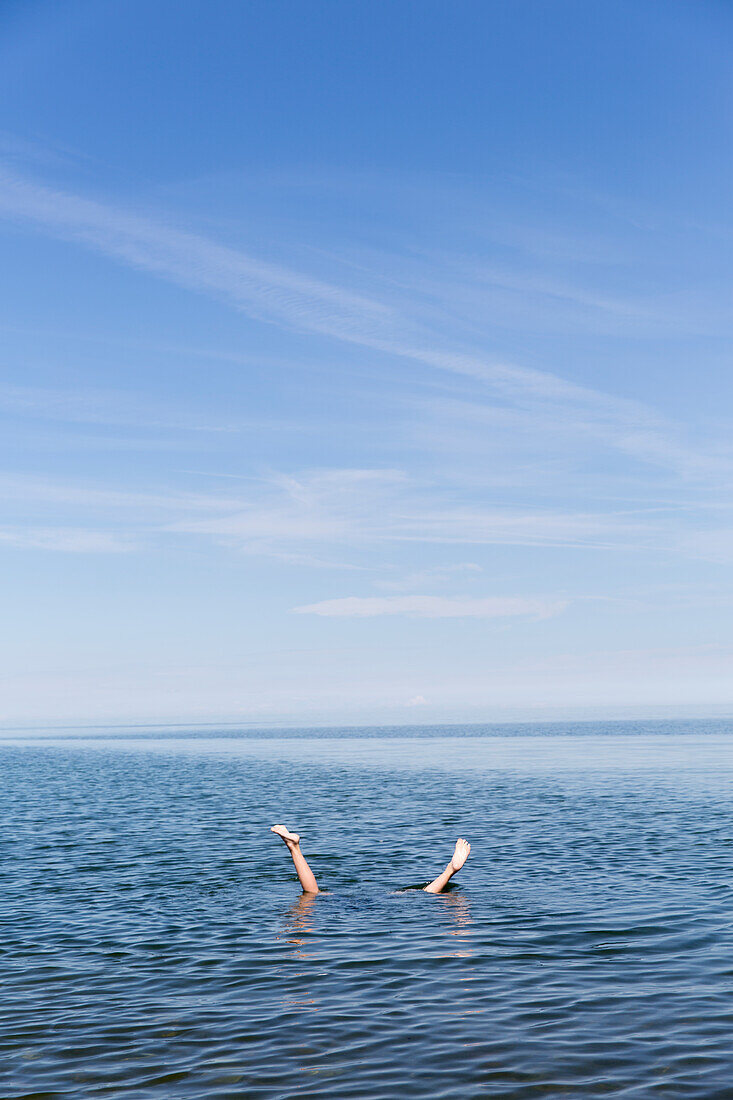 Person in sea