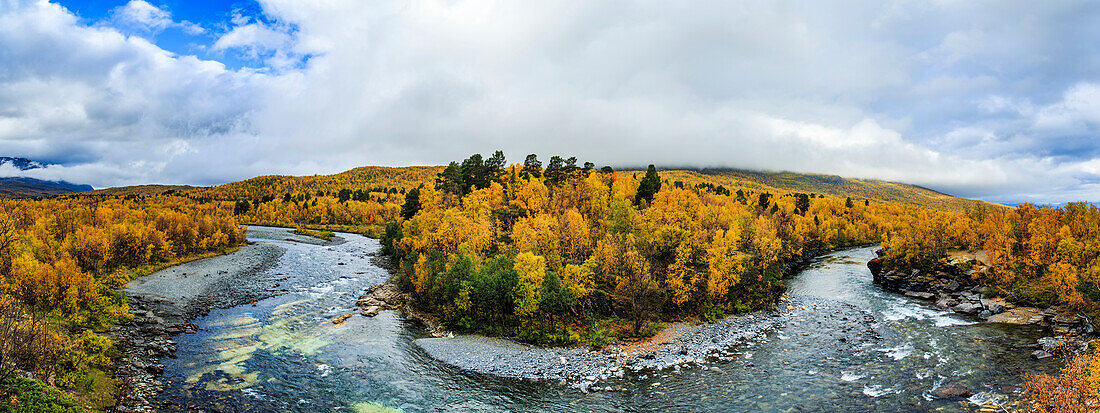 River in rolling landscape