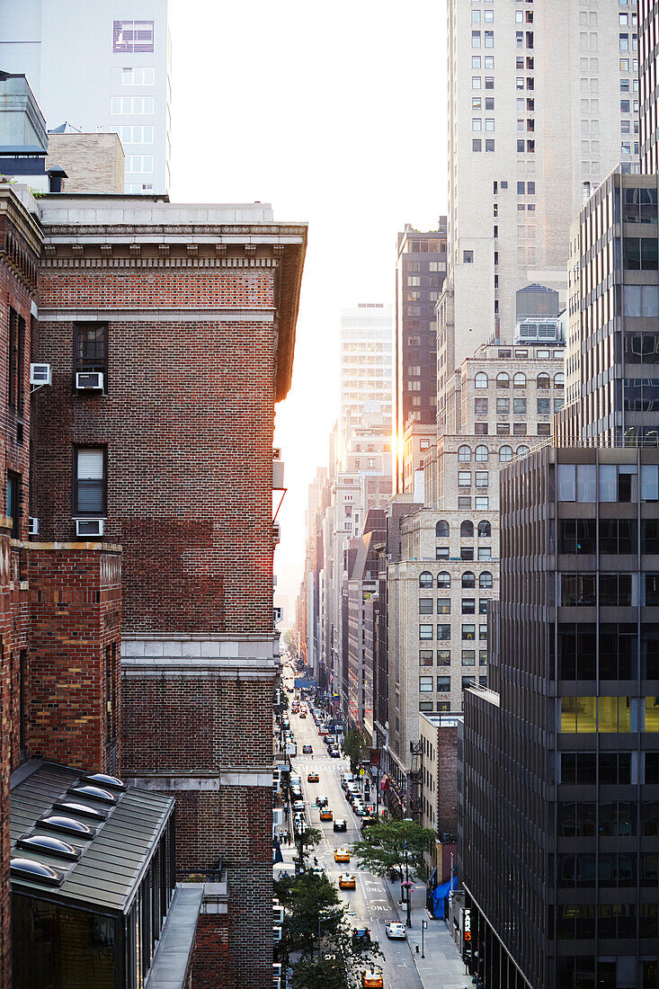 View of city street