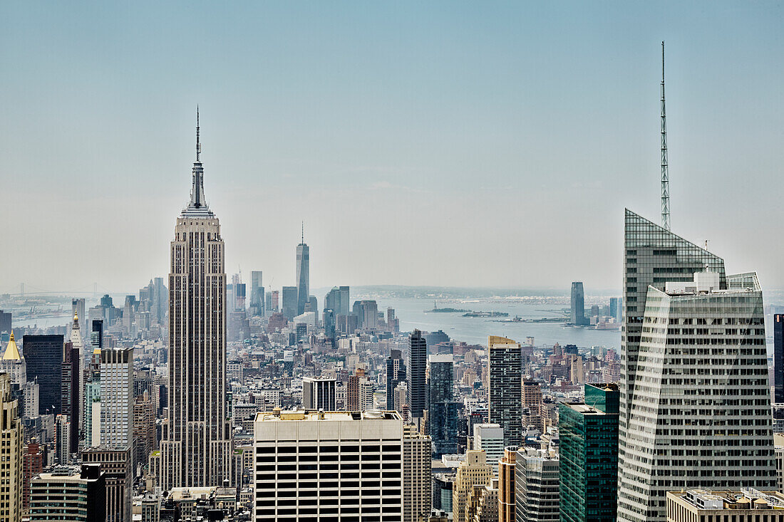 Cityscape with skyscrapers