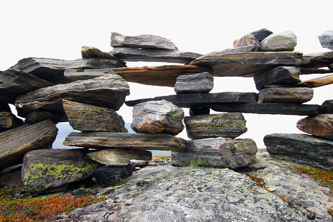 Fence made out of rocks