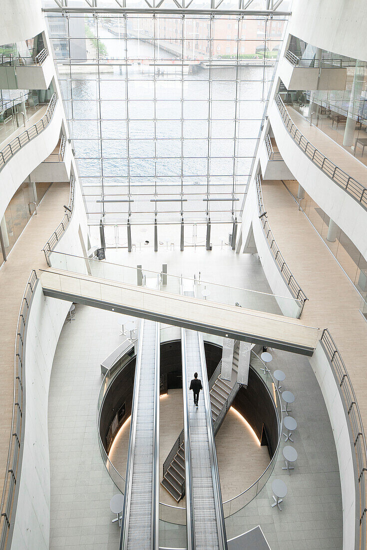 Staircase in modern building