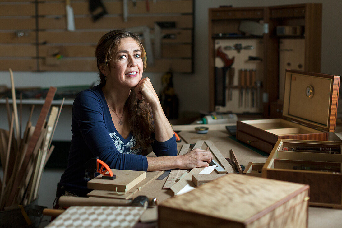 Woman  in workshop