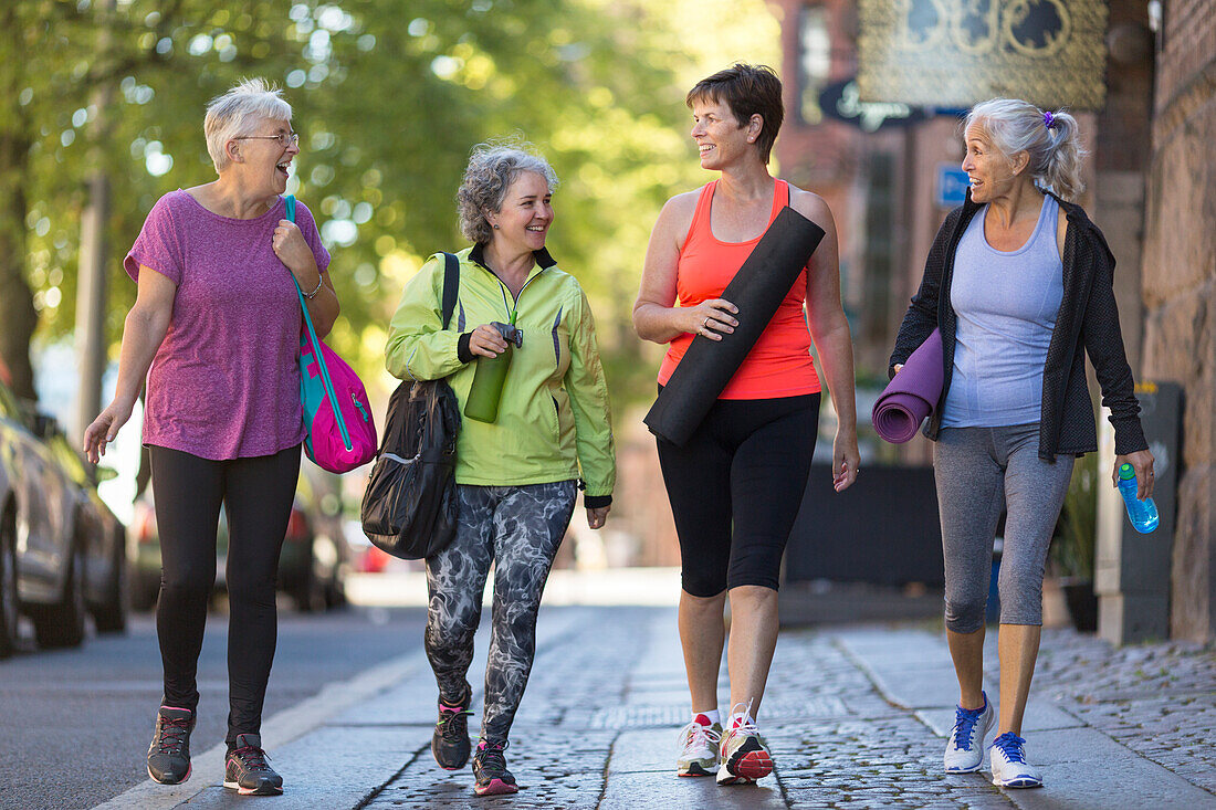 Woman walking together