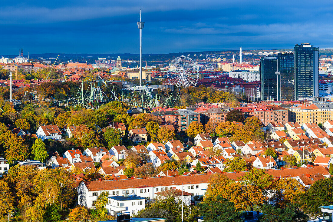 Blick auf Grona Lund, Stockholm, Schweden