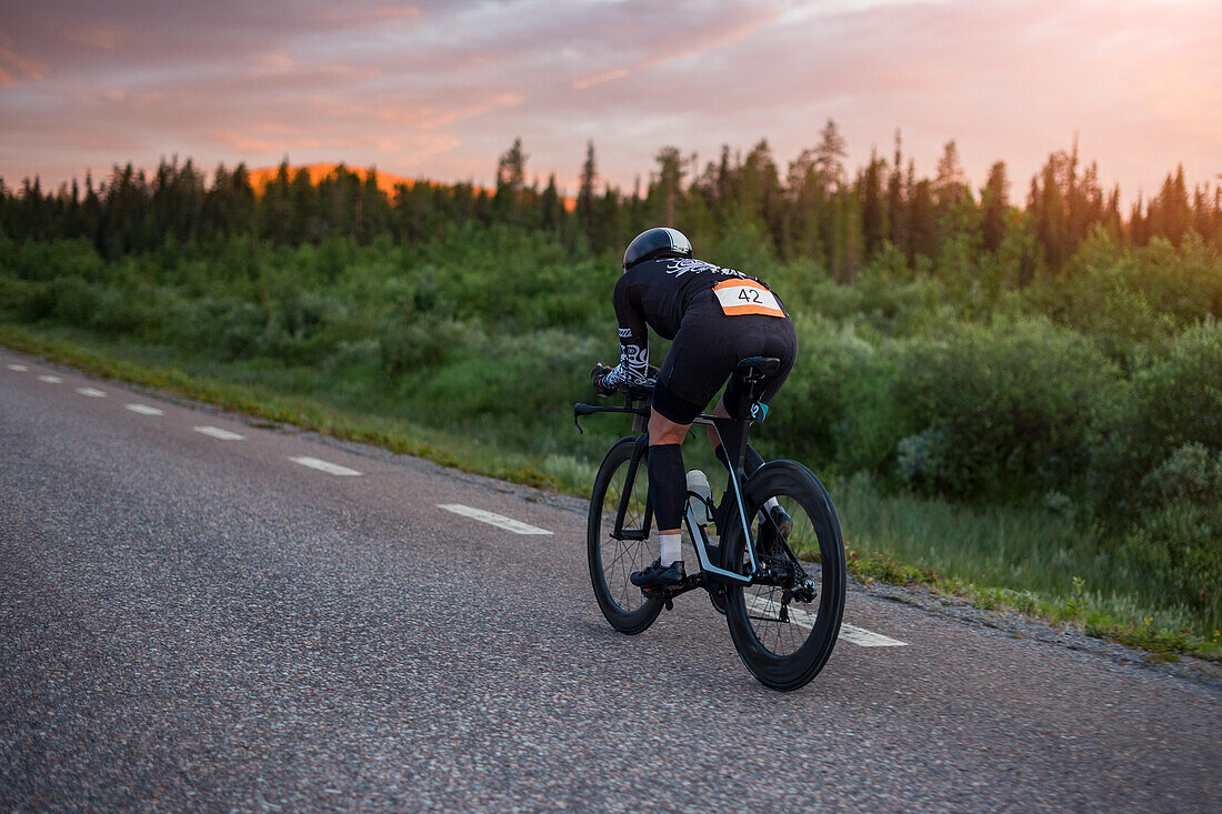 Woman cycling