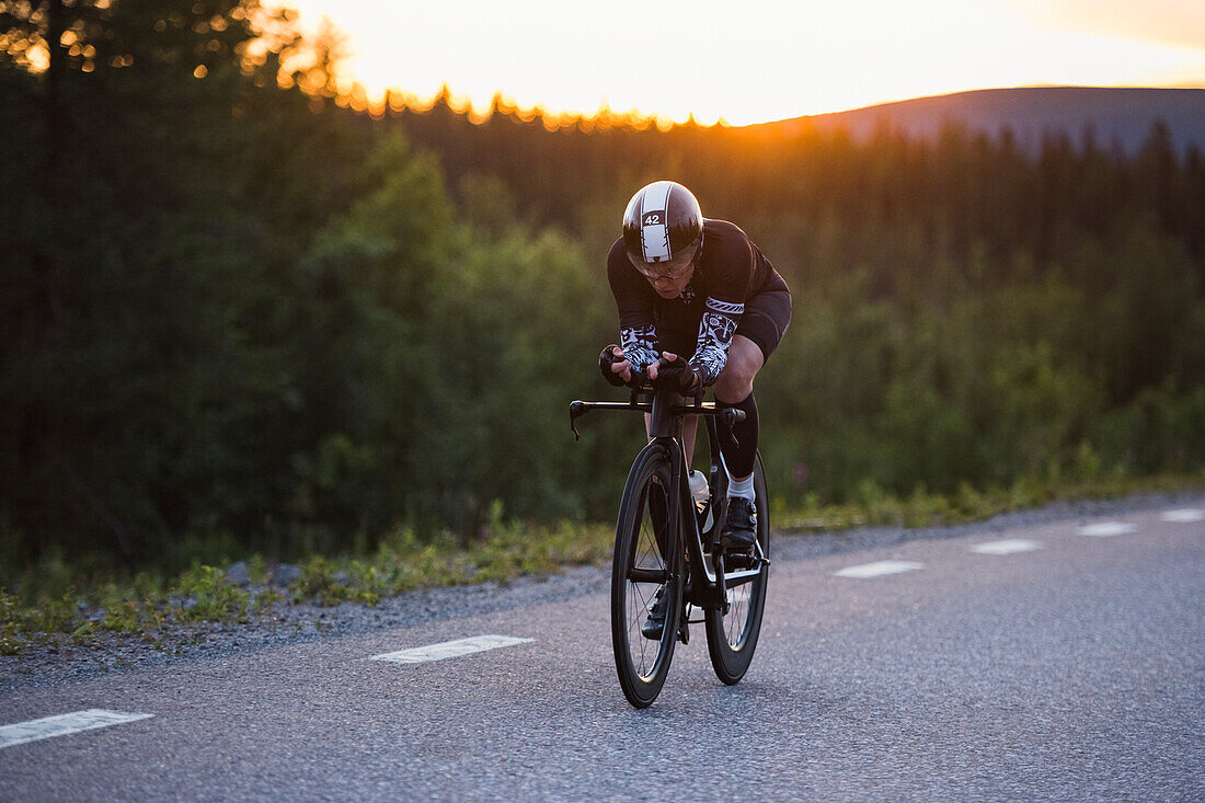 Woman cycling