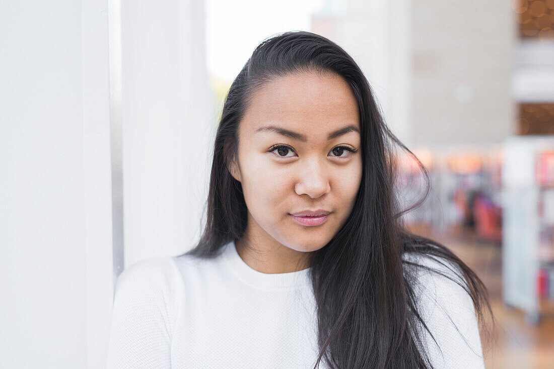 Portrait of young woman