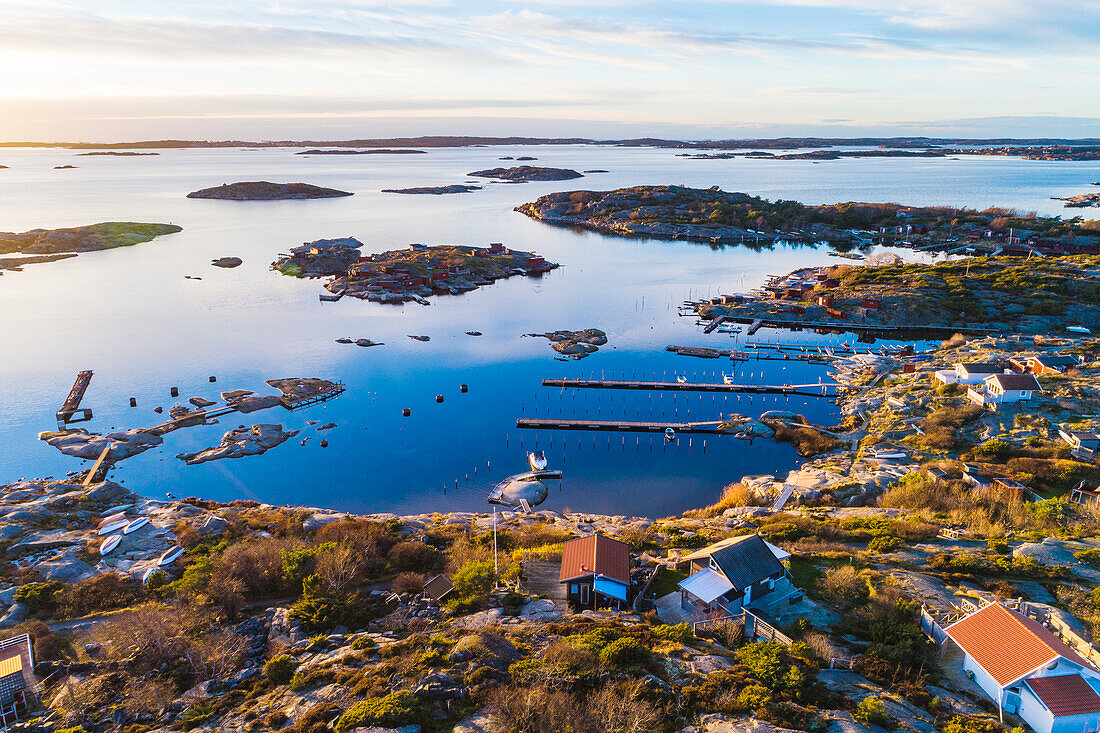 Aerial view of coast