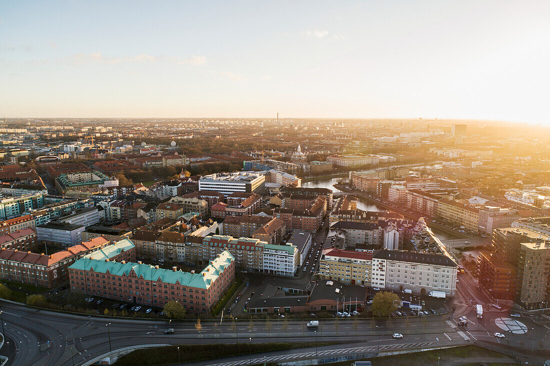 Cityscape at dawn