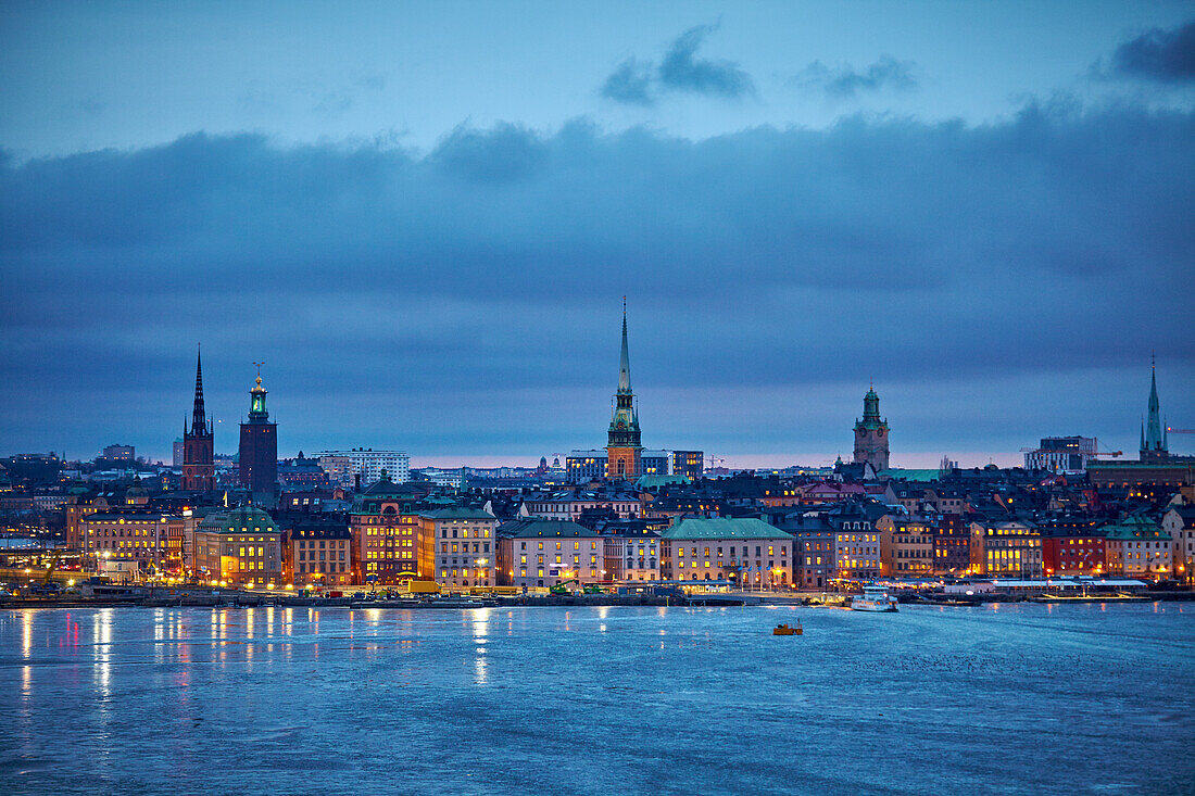 Cityscape at dusk