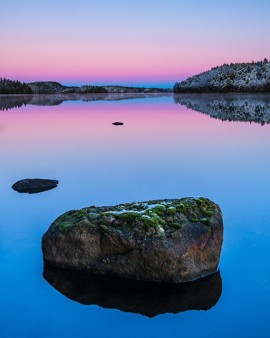 Lake at sunset