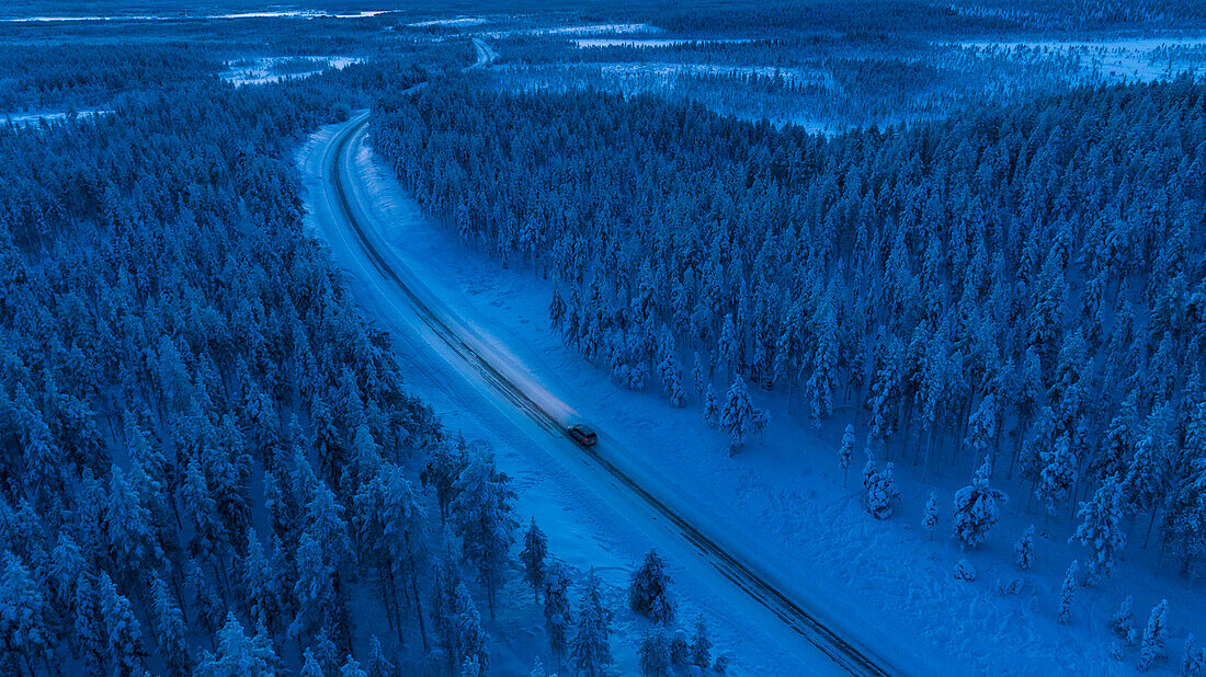 Country road at winter