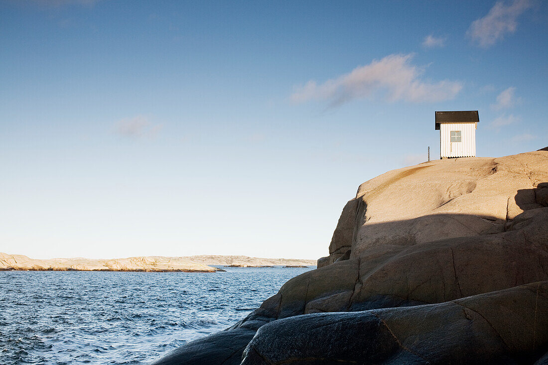 Hut on cliff