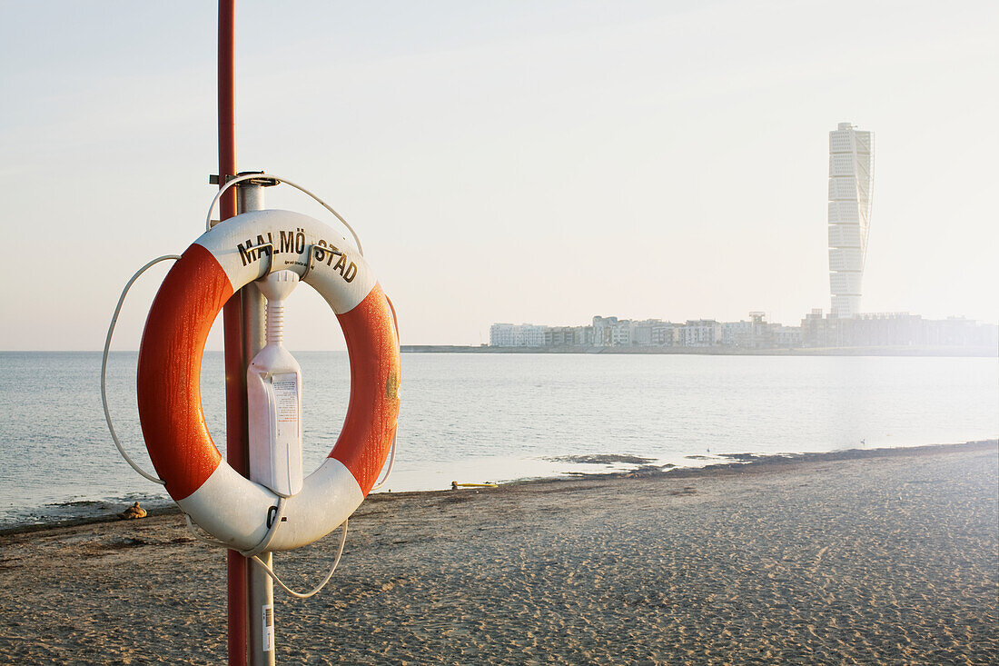 Life belt at sea