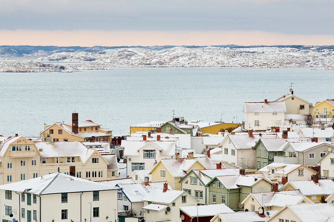 Village on sea coast