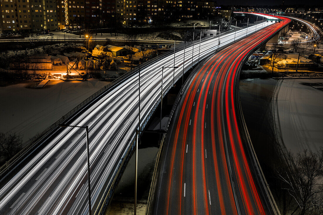 Highway at night