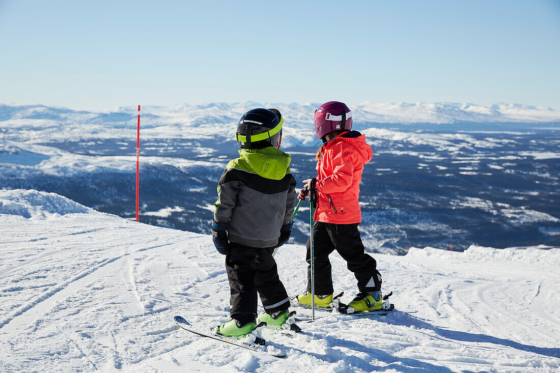 Boys skiing