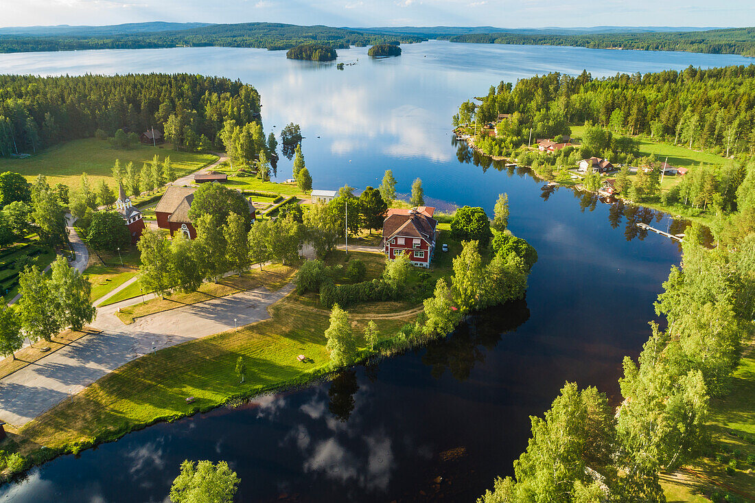 Buildings at water