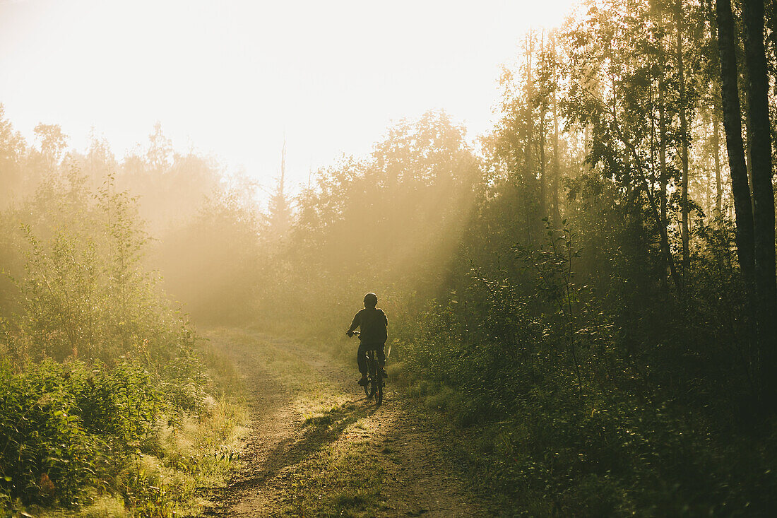 Person cycling