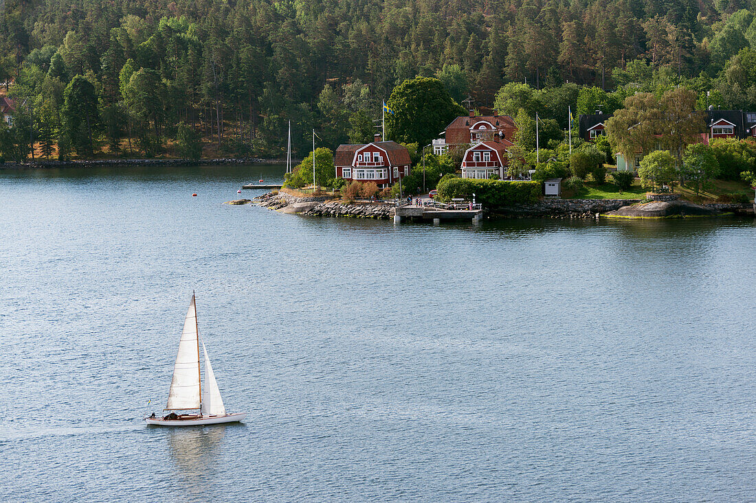 Sailboat in bay