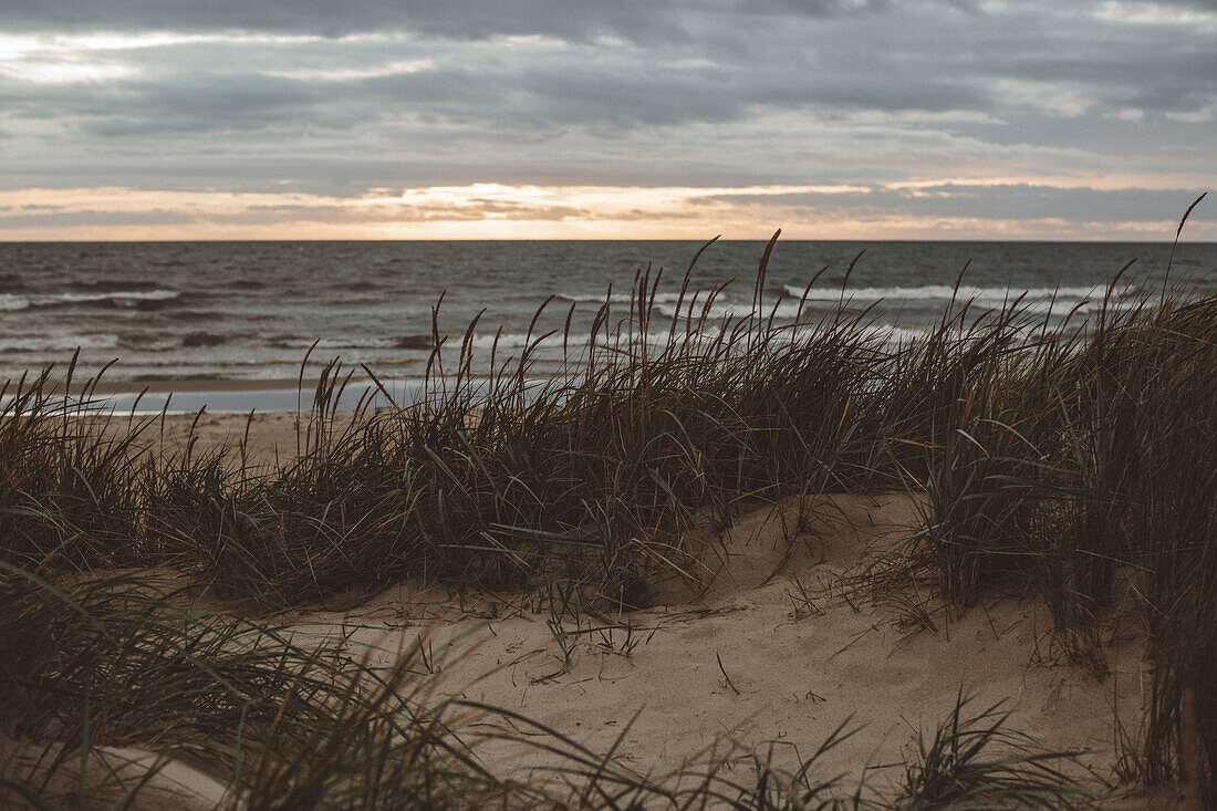 Blick auf den Sandstrand