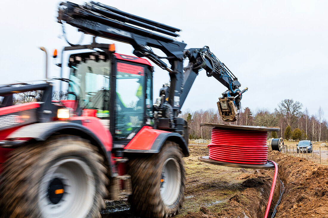 Machines on construction site