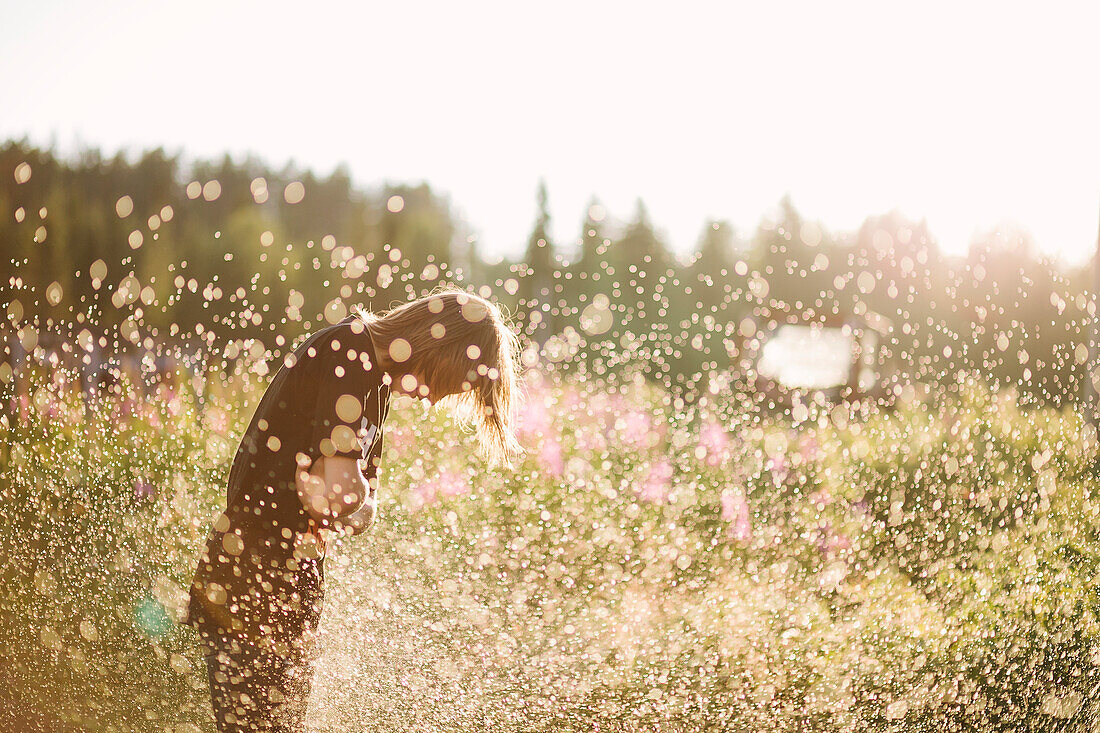 Boy on meadow