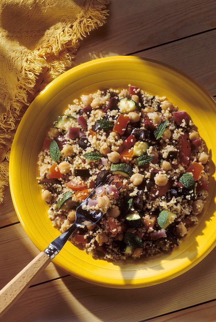 Couscous-Auberginen-Salat