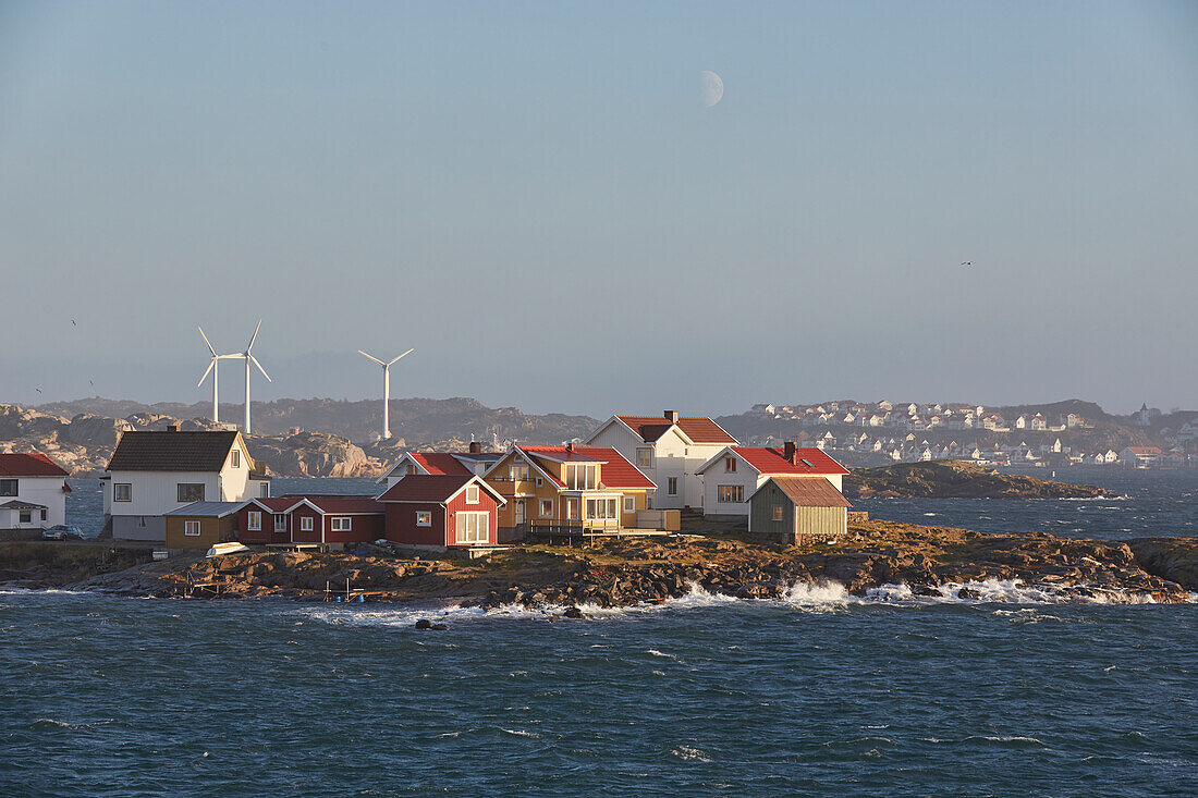 Town on small island