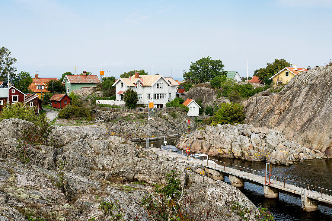 Houses on coast