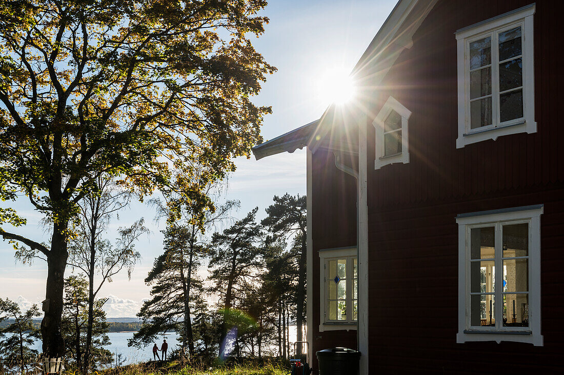 View of wooden house