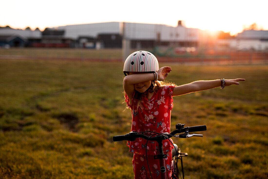 Girl dabbing