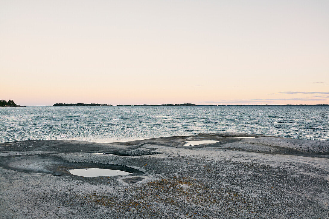 View of rocky coast